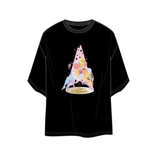 クレヨンしんちゃん（CP） ピンクラメTシャツ ジョマ＆マカオBK