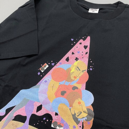 クレヨンしんちゃん（CP） ピンクラメTシャツ ジョマ＆マカオBK