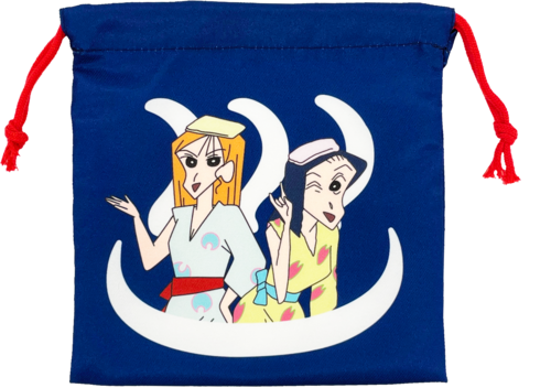 クレヨンしんちゃん フラット巾着 後生掛＆指宿 | クレヨンしんちゃん