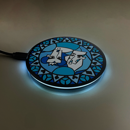 クレヨンしんちゃん ワイヤレス充電器 ヘンダー城ステンドグラス