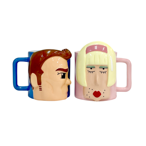 クレヨンしんちゃん ペアマグカップ 女装ひろし＆トラックの男