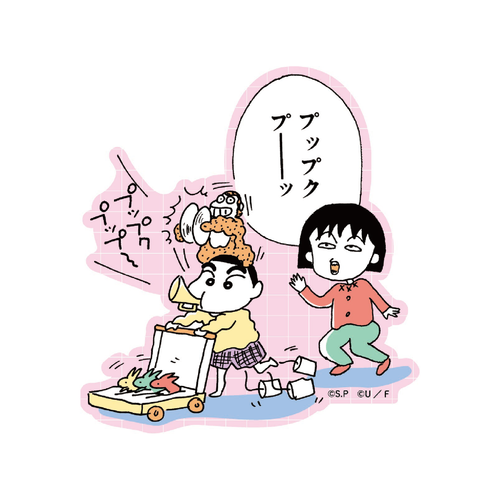 ちびまる子ちゃん×クレヨンしんちゃん マーキングステッカー