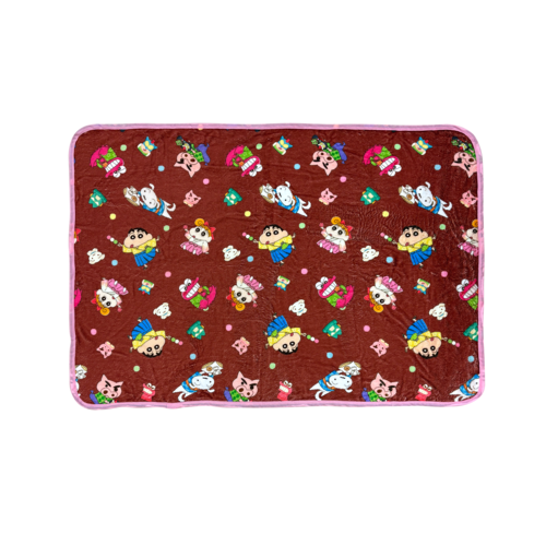 クレヨンしんちゃん クッション付きブランケット もちもち和菓子でひと